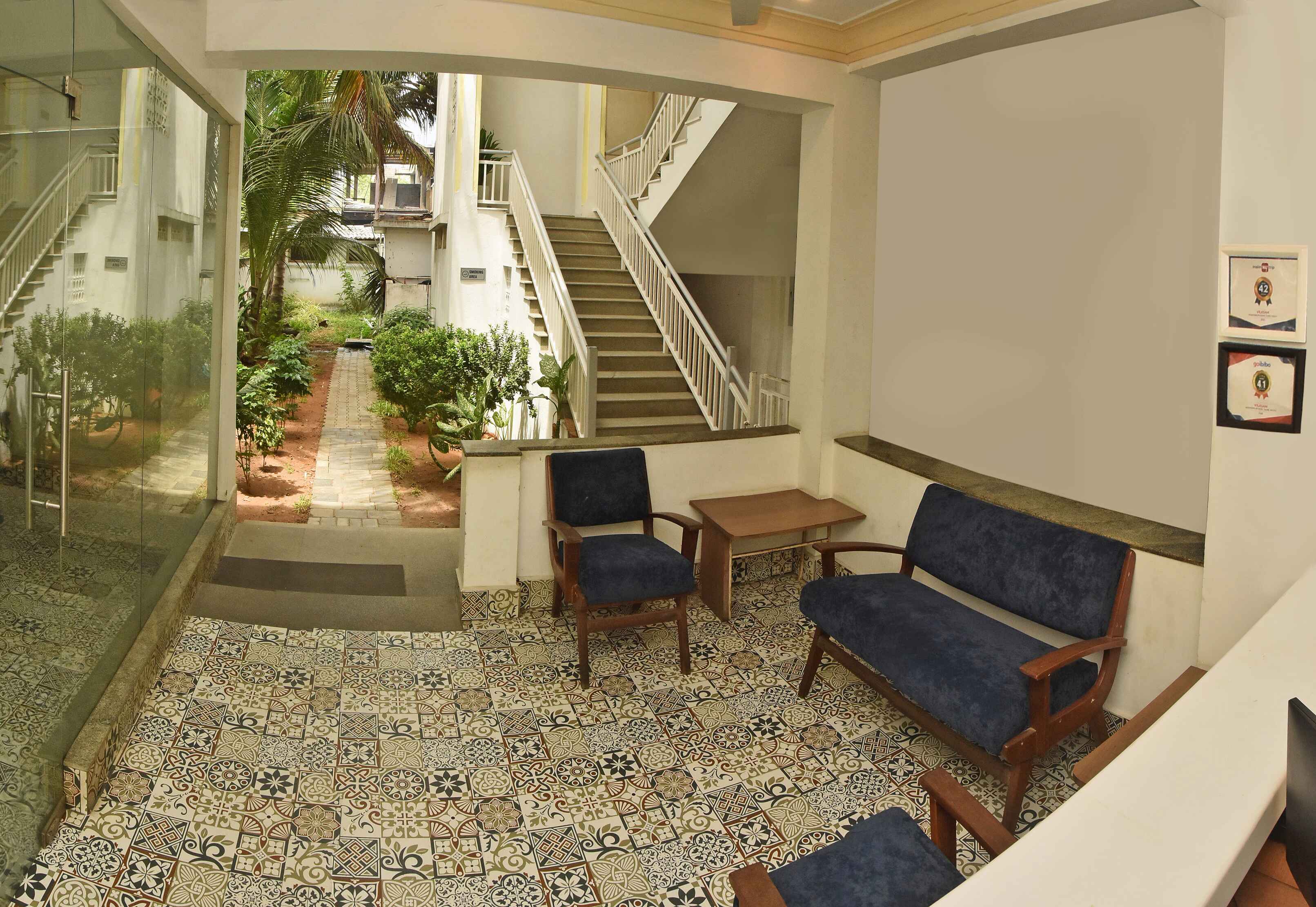 Vilasam Rooms common seating area